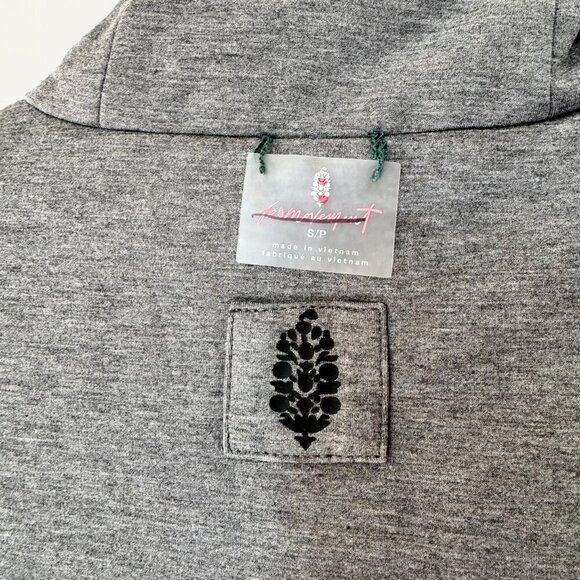 NWT Free People Movement Slalom Reversible Fleece Vest Stellar Green Grey Small - Picture 15 of 15